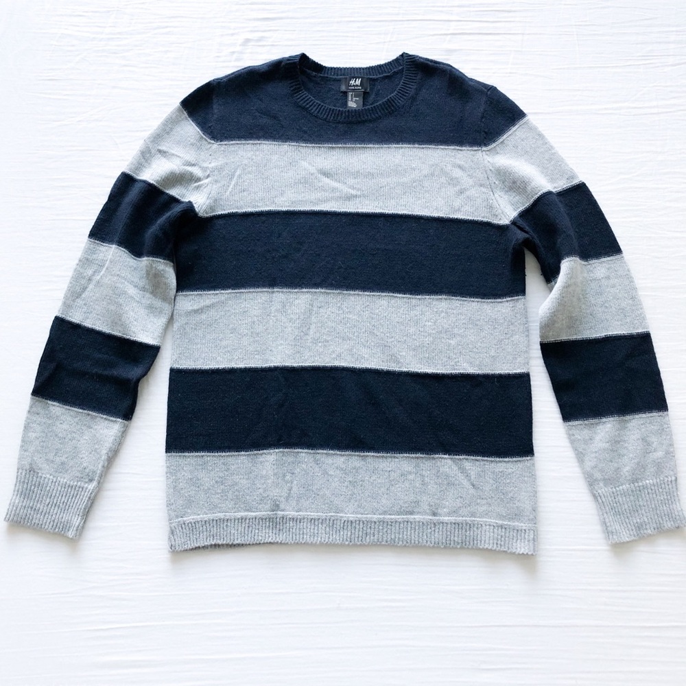H&M Striped Wool Blend Sweater